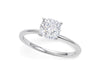 1 Carat Cushion Lab Grown IGI G/VS1 Diamond Solitaire Ring in 14K White Gold