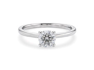 1 Carat Round Lab Grown IGI G/VS1 Diamond Solitaire Ring in Sterling Silver