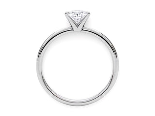 1 Carat Round Lab Grown IGI G/VS1 Diamond Solitaire Ring in Sterling Silver