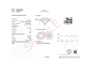 1 Carat Round Lab Grown IGI G/VS1 Diamond Solitaire Ring in 10K White Gold