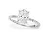 1 1/2 Carat Oval Lab Grown IGI G/VS1 Diamond Solitaire Ring in 14K White Gold