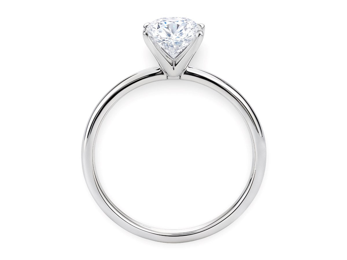 1 1/2 Carat Oval Lab Grown IGI G/VS1 Diamond Solitaire Ring in 14K White Gold