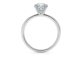 3 Carat Emerald Lab Grown IGI G/VS1 Diamond Solitaire Ring in 10K White Gold