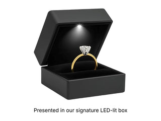 3 Carat Emerald Lab Grown IGI G/VS1 Diamond Solitaire Ring in 10K Yellow Gold