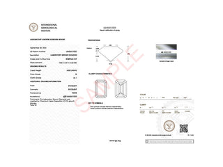 3 Carat Emerald Lab Grown IGI G/VS1 Diamond Solitaire Ring in 10K Yellow Gold