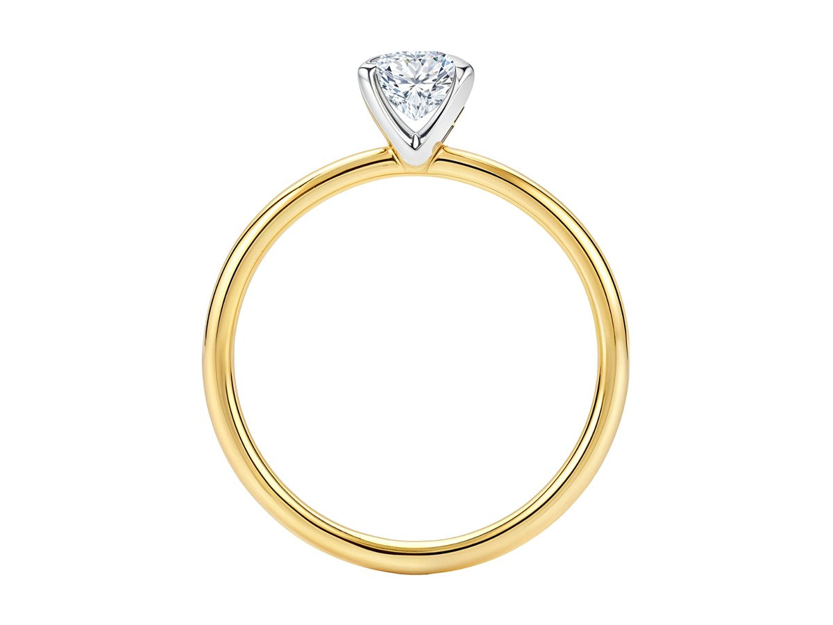 1.50Ct Emerald Lab Grown IGI G/VS1 Diamond Ring in 14K Yellow Gold