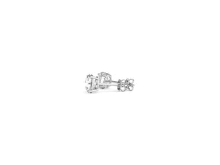 1 cttw Certified IGI Lab Grown Round Diamond Stud Earrings 14k White Gold (G/VS2)