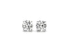 4 cttw Certified IGI Lab Grown Round Diamond Stud Earrings 14k White Gold (G/VS2)