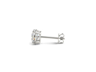 4 cttw Certified IGI Lab Grown Round Diamond Stud Earrings 14k White Gold (G/VS2)
