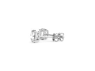4 cttw Certified IGI Lab Grown Round Diamond Stud Earrings 14k White Gold (G/VS2)