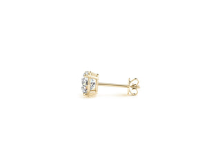 1 1/2 cttw Certified IGI Lab Grown Round Diamond Stud Earrings 14k Yellow Gold (G/VS2)