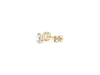 1 1/2 cttw Certified IGI Lab Grown Round Diamond Stud Earrings 14k Yellow Gold (G/VS2)
