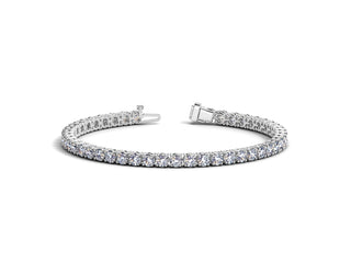 Lab Grown Round Diamond Tennis Bracelet in 14k White Gold (8 cctw F/G  VS2/SI1)