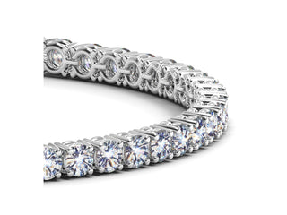 Lab Grown Round Diamond Tennis Bracelet in 14k White Gold (8 cctw F/G  VS2/SI1)