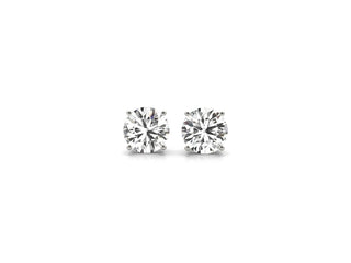 2 cttw Certified IGI Lab Grown Round Diamond Stud Earrings 14k White Gold (G/VS2)