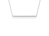 Diamond Bar Pendant in 14k White Gold (1/4 cttw)