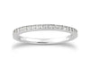 Diamond Micro-pave Wedding Ring Band in 14k White Gold