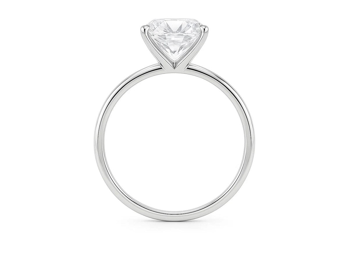 5 Carat Radiant Lab Grown IGI G/VS1 Diamond Solitaire Ring in 10K White Gold