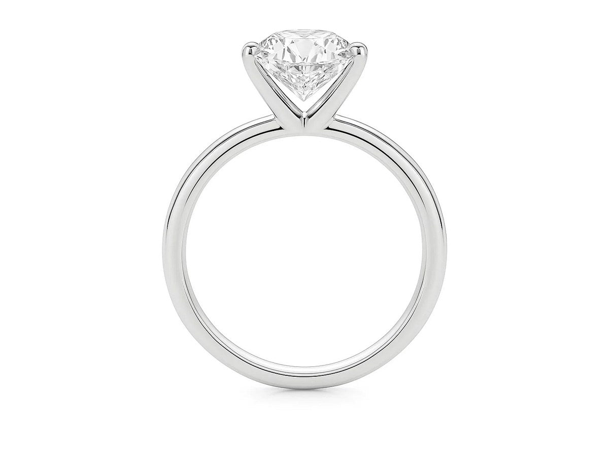 5 Carat Princess Lab Grown IGI G/VS1 Diamond Solitaire Ring in 14K White Gold