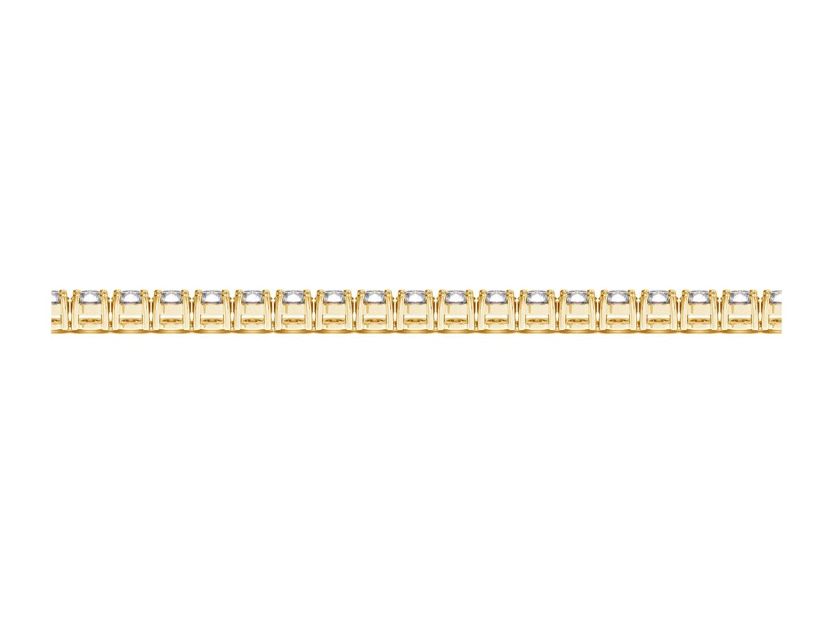 Lab Grown Round Diamond Tennis Bracelet in 14k Yellow Gold (5 cctw  F/G  VS2/SI1)