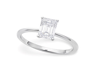 1 Carat Radiant Lab Grown IGI G/VS1 Diamond Solitaire Ring in 10K White Gold