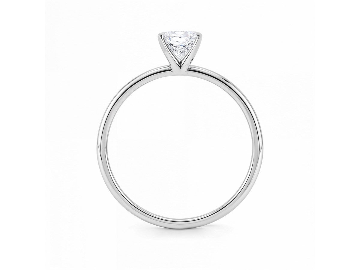 1 Carat Radiant Lab Grown IGI G/VS1 Diamond Solitaire Ring in 10K White Gold