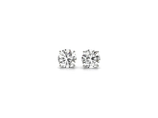 1 1/2 cttw Certified IGI Lab Grown Round Diamond Stud Earrings 14k White Gold (G/VS2)