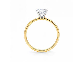 1.50Ct Radiant Lab Grown IGI G/VS1 Diamond Ring in 14K Yellow Gold
