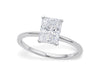 2 Carat Radiant Lab Grown IGI G/VS1 Diamond Solitaire Ring in 10K White Gold
