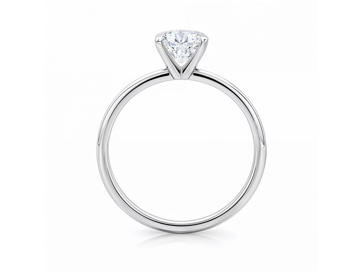 2 Carat Radiant Lab Grown IGI G/VS1 Diamond Solitaire Ring in 10K White Gold
