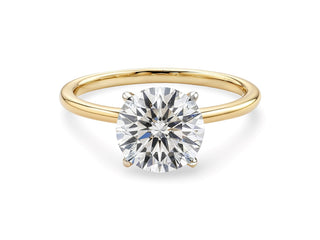 1 1/2 Carat Round Lab Grown IGI G/VS1 Diamond Solitaire Ring in 10K Yellow Gold