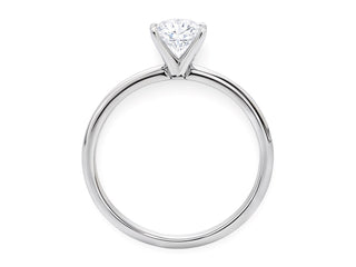 1 Carat Oval Lab Grown IGI G/VS1 Diamond Solitaire Ring in 14K White Gold