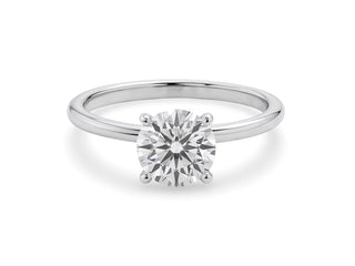 1 1/2 Carat Round Lab Grown IGI G/VS1 Diamond Ring in 10K White Gold