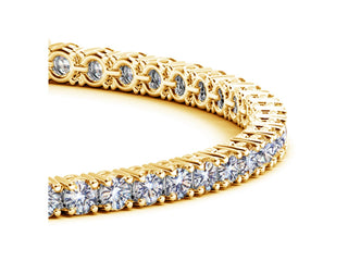 Lab Grown Round Diamond Tennis Bracelet in 14k Yellow Gold (6 cctw F/G  VS2/SI1)