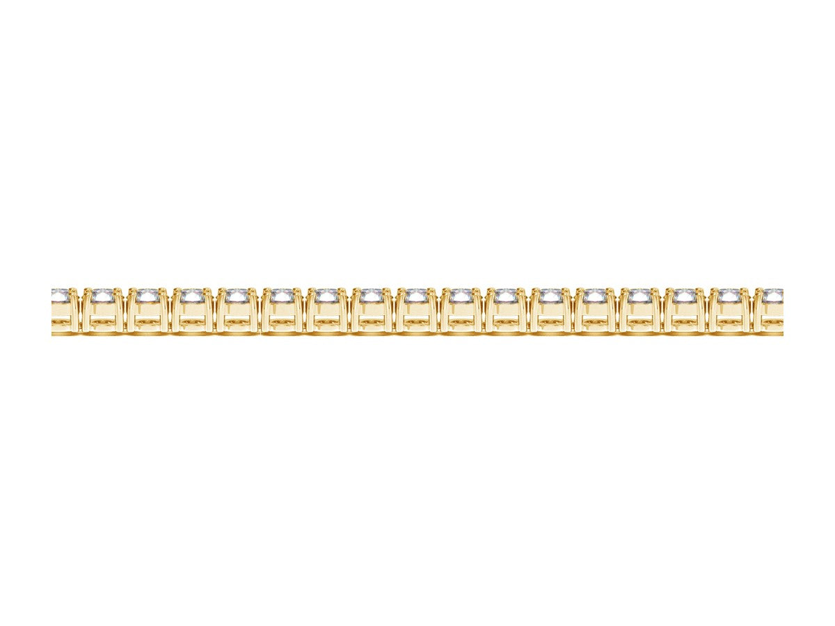 Lab Grown Round Diamond Tennis Bracelet in 14k Yellow Gold (6 cctw F/G  VS2/SI1)