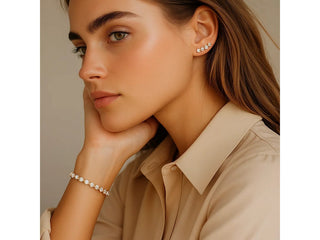 Lab Grown Round Diamond Tennis Bracelet in 14k Yellow Gold (6 cctw F/G  VS2/SI1)