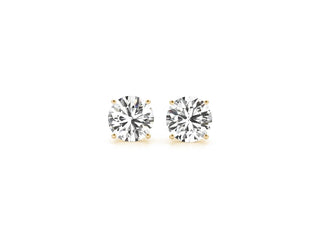 3 cttw Certified IGI Lab Grown Round Diamond Stud Earrings 14k Yellow Gold (G/VS2)