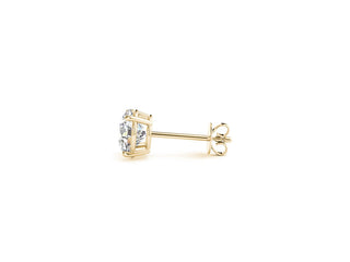 3 cttw Certified IGI Lab Grown Round Diamond Stud Earrings 14k Yellow Gold (G/VS2)