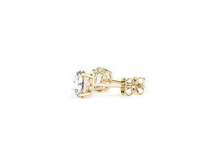 3 cttw Certified IGI Lab Grown Round Diamond Stud Earrings 14k Yellow Gold (G/VS2)