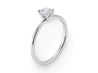 3/4 Carat Round Lab Grown IGI G/VS1 Diamond Solitaire Ring in Sterling Silver