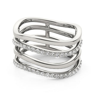 Multi-Band Diamond Ring in 14k White Gold (3/8 cttw)