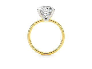 2 Carat Emerald Lab Grown IGI G/VS1 Diamond Solitaire Ring in 14K Yellow Gold