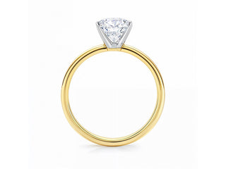 3 Carat Radiant Lab Grown IGI G/VS1 Diamond Solitaire Ring in 10K Yellow Gold