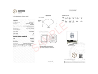 3 Carat Radiant Lab Grown IGI G/VS1 Diamond Solitaire Ring in 10K White Gold