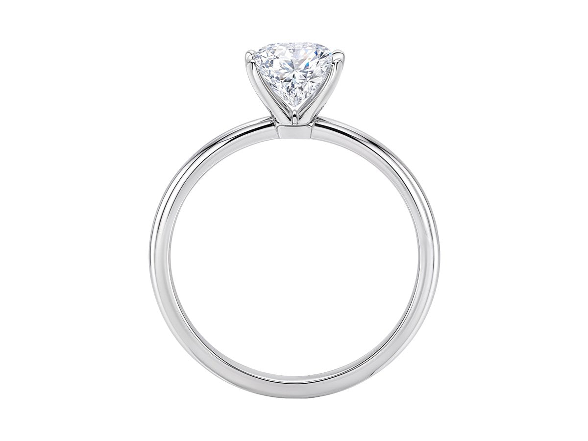 3 Carat Radiant Lab Grown IGI G/VS1 Diamond Solitaire Ring in 10K White Gold