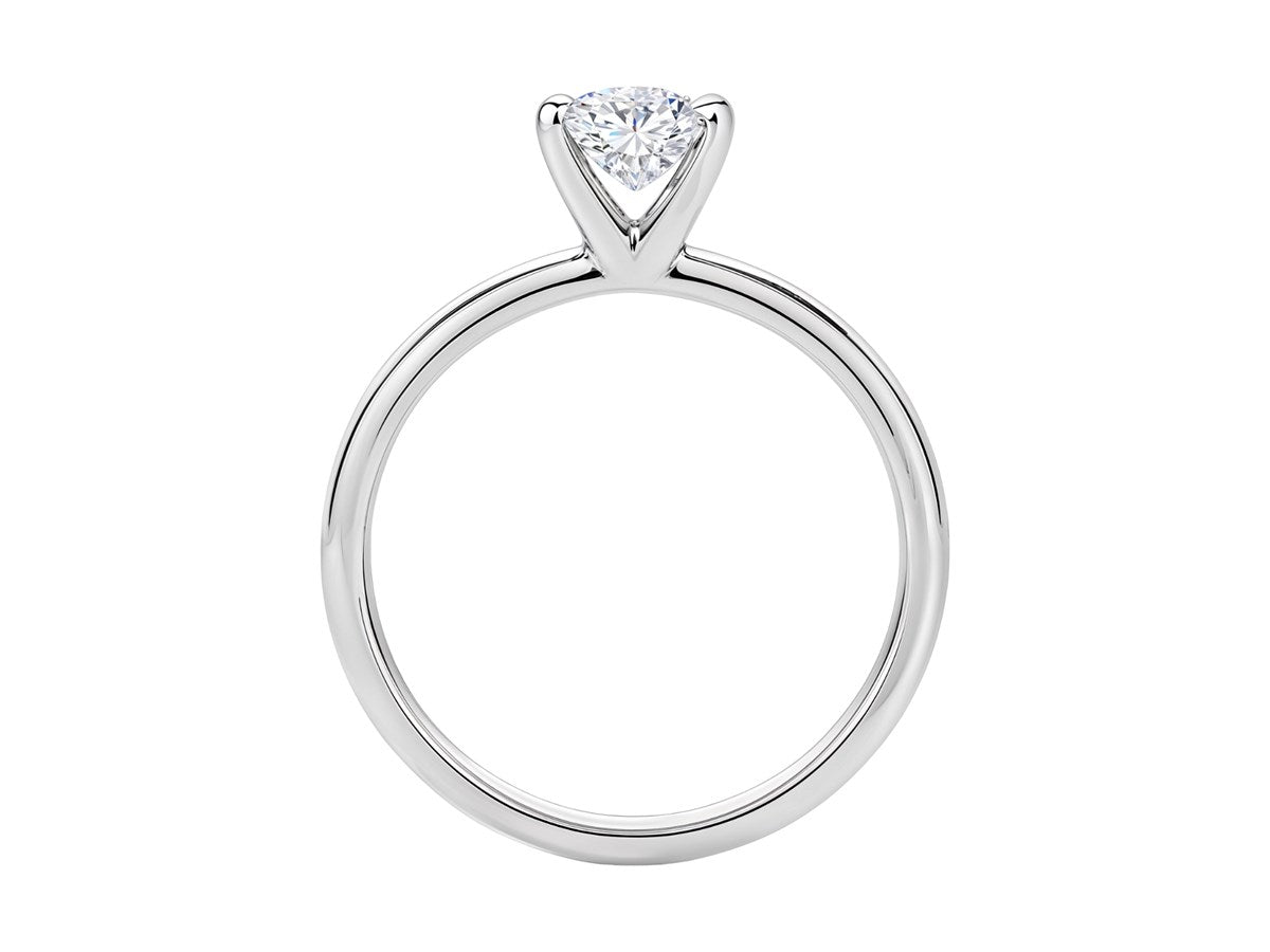 1 Carat Princess Lab Grown IGI G/VS1 Diamond Solitaire Ring in 14K White Gold