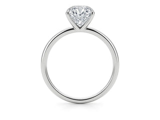 5 Carat Emerald Lab Grown IGI G/VS1 Diamond Solitaire Ring in 10K White Gold