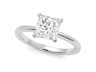 5 Carat Princess Lab Grown IGI G/VS1 Diamond Solitaire Ring in 10K White Gold