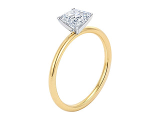 1.50Ct Emerald Lab Grown IGI G/VS1 Diamond Ring in 10K Yellow Gold