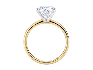 2 Carat Oval Lab Grown IGI G/VS1 Diamond Solitaire Ring in 14K Yellow Gold